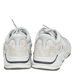 Pre Owned Yeezy x adidas Grey/Green Mesh And Suede Boost 700 Salt Sneakers Size 46 2/3