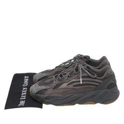 مملوكة مسبقًا Yeezy x Adidas Multicolor Mesh, Leather, And Suede Boost 700 V2 Geode Sneakers Size 46 2/3