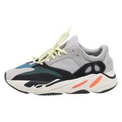 Pre Owned Yeezy x Adidas Multicolor Mesh, Leather, And Suede Boost 700 Wave Runner Sneakers Size 44 2/3