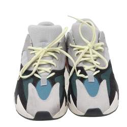 Pre Owned Yeezy x Adidas Multicolor Mesh, Leather, And Suede Boost 700 Wave Runner Sneakers Size 44 2/3