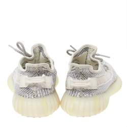 Pre Owned حذاء رياضي ييزي x أديداس بوست 350 ڨي2 قماش تريكو رصاصي منخفض من أعلى مقاس 37.5