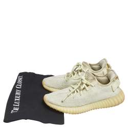 مملوكة مسبقًا Yeezy x adidas Butter Knit Fabric Boost 350 V2 Non-Reflective Sneakers Size 37 1/3