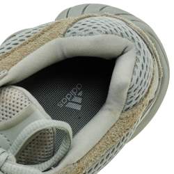 Pre Owned حذاء رياضي ييزي x أديداس 500 سولت سويدي وشبكة رصاصي مقاس 42 2/3