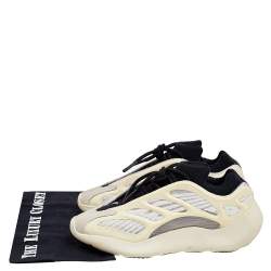 Pre Owned Yeezy x Adidas Cream Mesh And Rubber 700 V3 Azael Low Top Sneakers Size 37 1/3