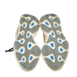 Pre Owned Yeezy x Adidas Cream Mesh And Rubber 700 V3 Azael Low Top Sneakers Size 37 1/3