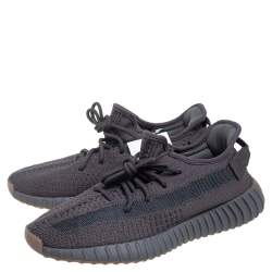 مملوكة مسبقًا حذاء رياضي ييزي x أديداس بوست 350 V2 قماش تريكو أسود مقاس 42