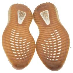 Pre Owned حذاء رياضي ييزي x أديداس بوست  350 V2 سيسام قماش تريكو رصاصي عنق منخفض مقاس 43 1/3