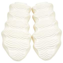 Pre Owned Yeezy x Adidas Off-White Knit Fabric 450 Cloud White Sneakers Size 40