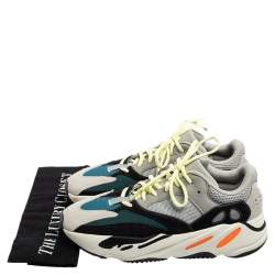مملوكة مسبقًا Adidas X Yeezy Multicolor Suede, Mesh and Leather Boost 700 Wave Runner Sneakers Size 44
