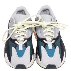 Pre Owned Adidas X Yeezy Multicolor Suede, Leather and Mesh Boost 700 Wave Runner Sneakers Size 39.5