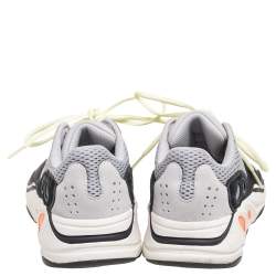 Pre Owned Adidas X Yeezy Multicolor Suede, Leather and Mesh Boost 700 Wave Runner Sneakers Size 39.5