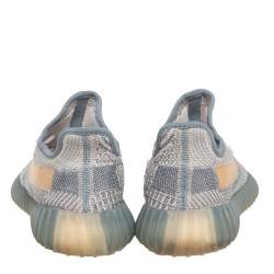 Yeezy 350 V2 Zyon Grey Cotton Knit Sneakers Size 40 