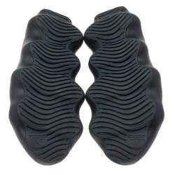 Pre Owned Yeezy x Adidas Black Knit Fabric 450 Dark Slate Sneakers Size 38