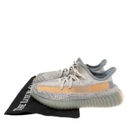 Pre Owned حذاء رياضي ييزي x أديداس بوست 350 ڨي2 اسرافيل قماش تريكو أزرق مقاس 37 1/3 