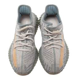 Pre Owned حذاء رياضي ييزي x أديداس بوست 350 ڨي2 اسرافيل قماش تريكو أزرق مقاس 37 1/3 