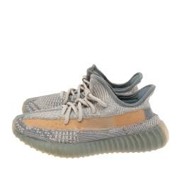 Pre Owned حذاء رياضي ييزي x أديداس بوست 350 ڨي2 اسرافيل قماش تريكو أزرق مقاس 37 1/3 