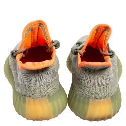 Pre Owned حذاء رياضي ييزي x أديداس بوست 350 ڨي2 ديزيرت ساغ قماش تريكو أخضر مقاس 42 2/3 