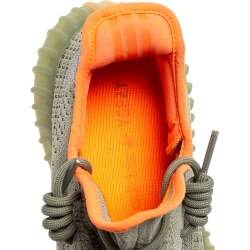 Pre Owned حذاء رياضي ييزي x أديداس بوست 350 ڨي2 ديزيرت ساغ قماش تريكو أخضر مقاس 42 2/3 