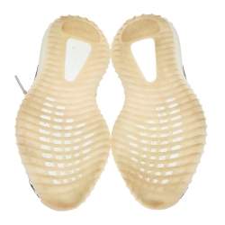 Pre Owned Yeezy x Adidas Brown/Beige Knit Fabric Boost 350 V2 Zyon Sneakers Size 42 2/3