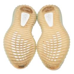 مملوكة مسبقًا حذاء رياضي ييزي × أديداس منخفض من أعلى بوست 350 في2 ديزرت سيغ قماش تريكو رمادي/ أخضر مقاس 40 2/3