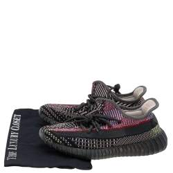 مملوكة مسبقًا حذاء رياضي ييزي X أديداس بوست 350 V2 يشيل قماش تريكو متعدد الألوان مقاس 37 1/3