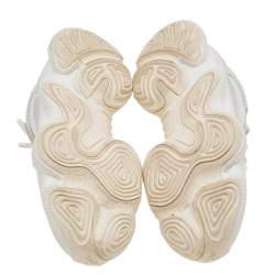 Pre Owned حذاء رياضي ييزي x اديداس 500 بون سويدي وشبك أبيض مقاس 38