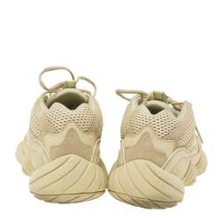 Pre Owned حذاء رياضي ييزي x أديداس ييزي 500 سوموي شبكة وسويدي أصفر ليموني  مقاس 45 1/3