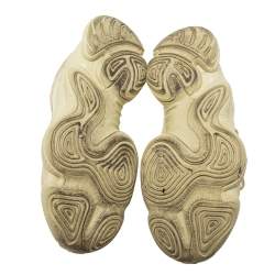 Pre Owned حذاء رياضي ييزي x أديداس ييزي 500 سوموي شبكة وسويدي أصفر ليموني  مقاس 45 1/3