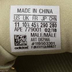 Pre Owned حذاء رياضي ييزي x أديداس ييزي 500 سوموي شبكة وسويدي أصفر ليموني  مقاس 45 1/3