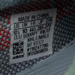 مملوكة مسبقًا Yeezy x adidas Grey/Blue Tint Knit Fabric Boost 350 V2 Static Sneakers Size 44 2/3