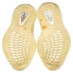 Pre Owned حذاء رياضي ييزي x أديداس بوست 350 V2 قماش تريكو أبيض تريبل/كريمي مقاس 45 1/3 