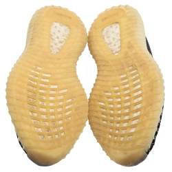 Pre Owned حذاء رياضي ييزي × أديداس بوست 350 في 2 كاربون قماش تريكو أسود/رصاصي مقاس 44