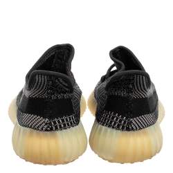 Pre Owned حذاء رياضي ييزي × أديداس بوست 350 في 2 كاربون قماش تريكو أسود/رصاصي مقاس 44