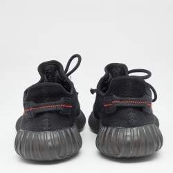 Pre Owned حذاء رياضي ييزي x أديداس بوست 350 V2 قماش تريكو أسود مقاس 39 1/3