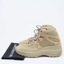 Pre Owned Yeezy x adidas Beige Suede Desert Boots Size 44