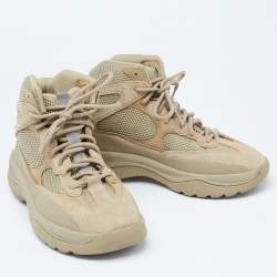 Pre Owned Yeezy x adidas Beige Suede Desert Boots Size 44