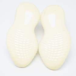 Pre Owned حذاء رياضي ييزي x أديداس بوست 350 V2 تريبل  قماش تريكو أبيض مقاس 37 1/3