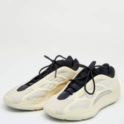 Pre Owned Yeezy x Adidas Cream Knit Fabric And Polyurethane 700 V3 Alvah Low Top Sneakers Size 46 2/3