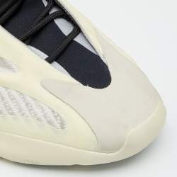 Pre Owned Yeezy x Adidas Cream Knit Fabric And Polyurethane 700 V3 Alvah Low Top Sneakers Size 46 2/3