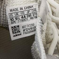 Pre Owned حذاء رياضي اديداس X ييزي بوست 380 ألين قماش تريكو أبيض / رصاصي مقاس 44