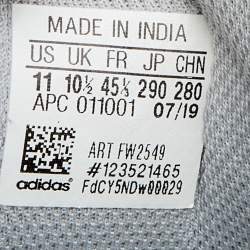 مملوكة مسبقًا حذاء رياضي ييزي x أديداس بوست 700 ڨي2 اينرتيا شبك وجلد نوبوك رصاصي/أزرق مقاس 45 1/3 