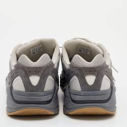 Pre Owned Yeezy x Adidas Grey Leather And Suede Boost 700V2 Geode Sneakers Size 46 2/3