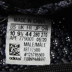 مملوكة مسبقًا حذاء رياضي ييزي x أديداس 350 V2 زيون قماش تريكو أبيض/أسود مقاس 44