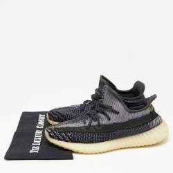 مملوكة مسبقًا حذاء رياضي ييزي x أديداس 350 V2 زي ون قماش تريكو أبيض/أسود مقاس 44