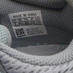 Pre Owned Yeezy x Adidas Grey/Blue Suede and Mesh Boost 700 V2 Inertia Sneakers Size 40