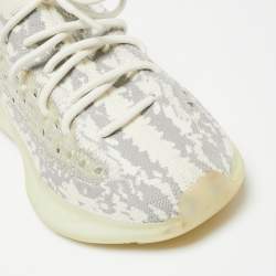 Pre Owned Yeezy x Adidas Grey/White Knit Fabric Boost 380 Alien Sneakers Size 42