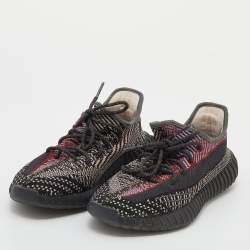Pre Owned حذاء رياضي ييزي x أديداس بوست 350 ڨي2 يشيل (غير عاكس) قماش تريكو متعدد الألوان مقاس 42