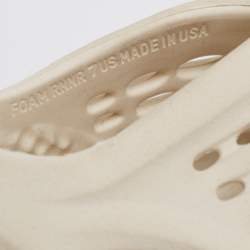 Pre Owned Yeezy x Adidas White Rubber Foam Sand Runner Sneakers Size 40