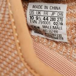 Pre Owned Yeezy x Adidas Orange Mesh And Fabric 350 V2 Mono Clay Sneakers Size 44