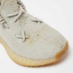 Pre Owned حذاء رياضي ييزي x أديداس بوست 350 V2 سيسام قماش تريكو رصاصي مقاس 40 2/3 